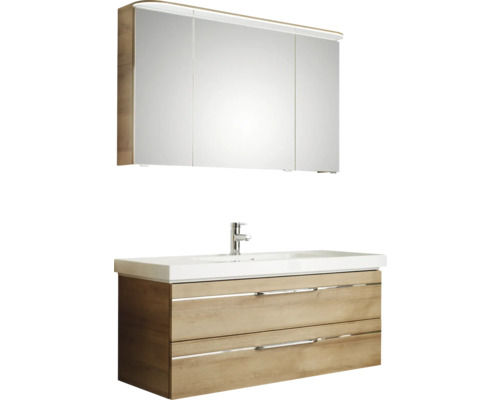 Ensemble de meubles de salle de bains avec meuble-lavabo, lavabo et armoire de toilette