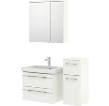 Ensemble de salle de bains avec meuble sous-lavabo, armoire de toilette et armoire latérale