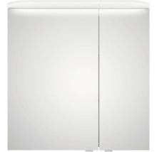 Armoire de toilette blanche avec deux portes