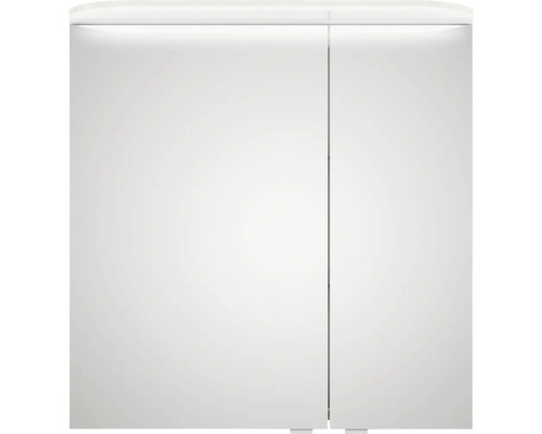 Weißer Spiegelschrank mit zwei Türen