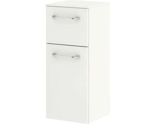 Weisser Badezimmer-Hängeschrank mit zwei Schubladen