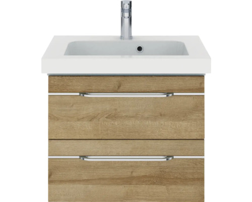 Waschtischunterschrank mit zwei Schubladen und Waschbecken