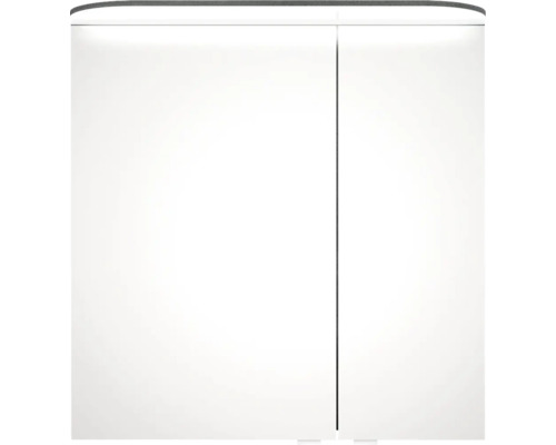 Armoire de toilette blanche avec deux portes