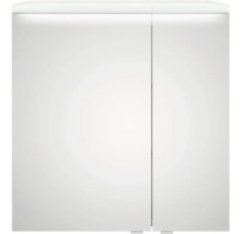 Armoire de toilette blanche avec deux portes