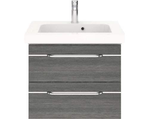 Waschtischunterschrank mit zwei Schubladen, Waschbecken und Armatur