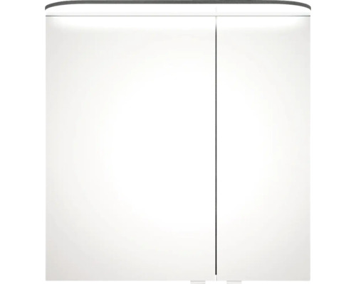 Weißer Spiegelschrank mit zwei Türen