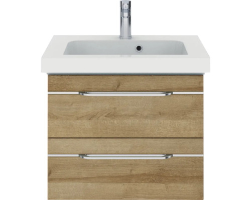 Meuble sous-lavabo avec deux tiroirs et lavabo