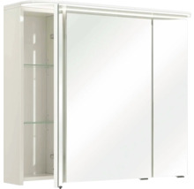Spiegelschrank mit zwei Türen und Glasböden