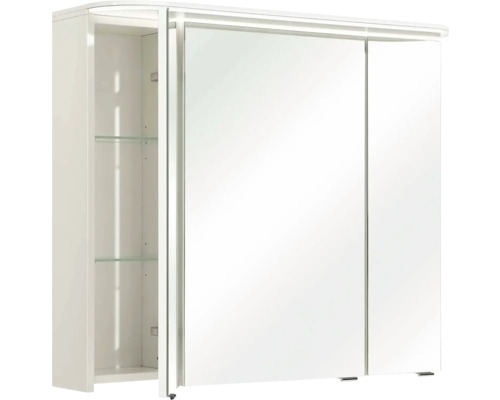 Spiegelschrank mit zwei Türen und Glasböden