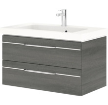 Meuble sous-vasque avec deux tiroirs et vasque à poser