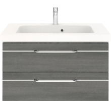 Meuble-lavabo avec deux tiroirs et robinetterie
