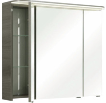Armoire de toilette à trois portes et étagères