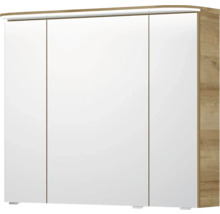 Dreitüriger Spiegelschrank mit Beleuchtung