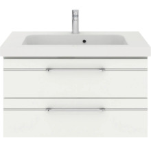 Meuble-lavabo avec deux tiroirs et robinet