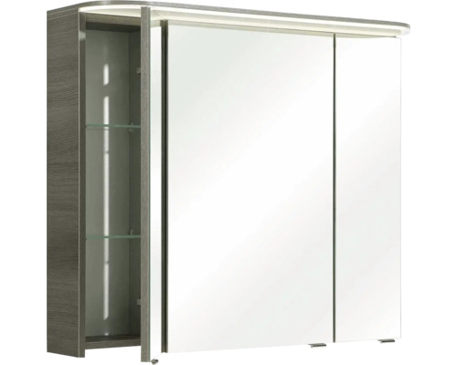 Spiegelschrank mit drei Türen und Regalböden