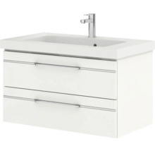 Waschbeckenunterschrank mit zwei Schubladen und Armatur