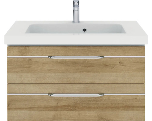 Meuble sous-lavabo avec deux tiroirs et lavabo