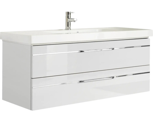 Waschtischunterschrank mit zwei Schubladen und Armatur