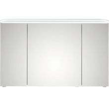 Armoire de toilette à miroir avec trois portes et éclairage