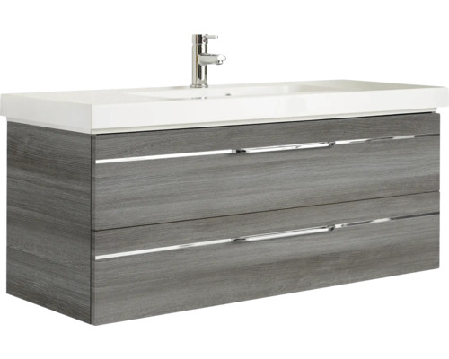Meuble sous-vasque avec deux tiroirs et vasque à poser