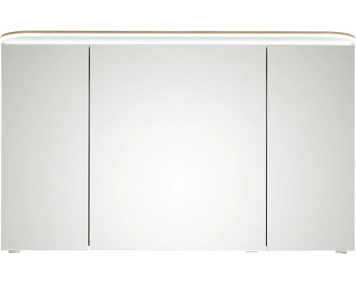 Armoire de toilette à miroir avec trois portes et éclairage