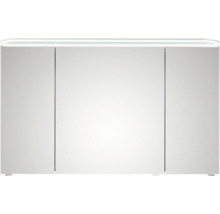 Armoire de toilette à miroir avec éclairage et trois portes