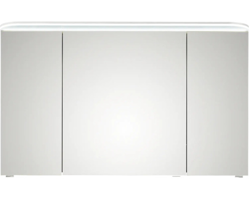 Armoire de toilette à miroir avec éclairage et trois portes