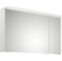 Armoire de toilette avec trois portes et éclairage pour la salle de bain