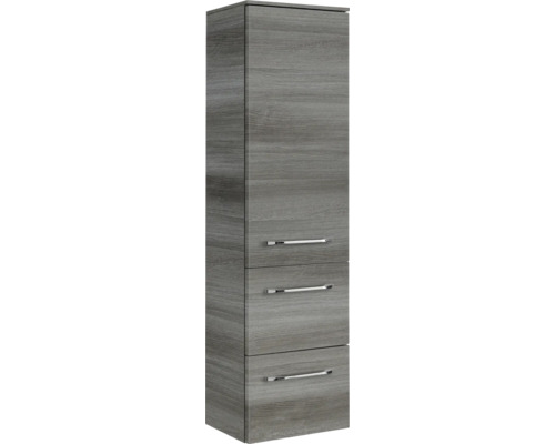 Grauer Badezimmer Hochschrank mit drei Schubladen
