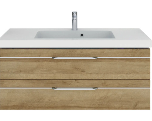 Waschtischunterschrank mit zwei Schubladen und Waschbecken