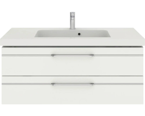 Meuble sous-lavabo avec deux tiroirs et lavabo
