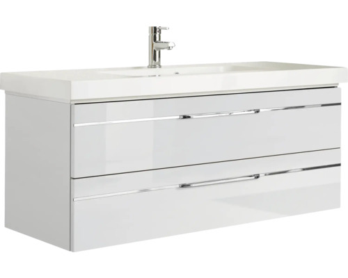 Meuble sous-lavabo avec lavabo et deux tiroirs