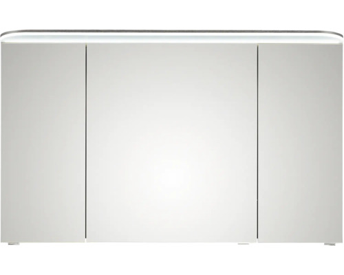 Armoire de toilette à miroir avec trois portes et éclairage