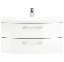 Meuble-lavabo avec deux tiroirs et robinet