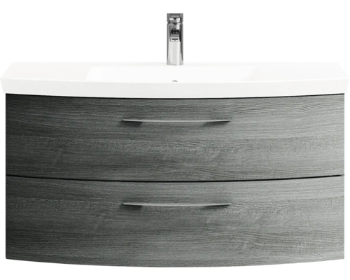 Waschtischunterschrank mit zwei Schubladen und Waschbecken