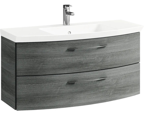 Waschtischunterschrank mit zwei Schubladen und Waschbecken