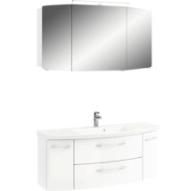 Ensemble de meubles de salle de bains avec armoire de toilette et meuble sous-lavabo
