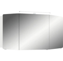 Armoire de toilette à miroir avec trois portes et éclairage