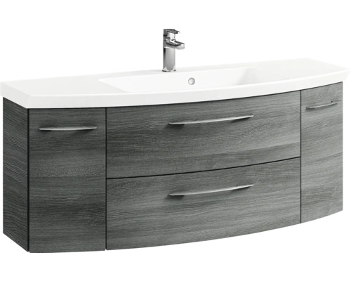 Meuble sous-lavabo avec deux tiroirs et deux portes