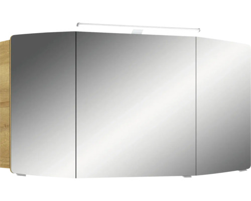 Armoire de toilette à trois portes et éclairage