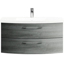 Meuble-lavabo avec deux tiroirs et lavabo à poser