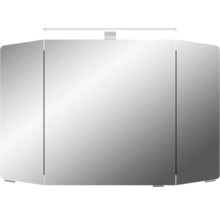 Armoire de toilette avec trois portes et éclairage