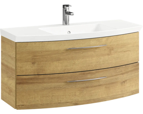 Waschtischunterschrank mit zwei Schubladen und Waschbecken