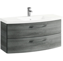 Meuble sous-lavabo avec deux tiroirs et lavabo à poser