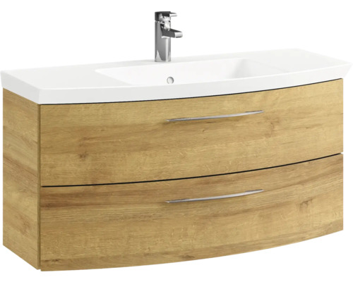 Meuble sous-lavabo avec lavabo et deux tiroirs