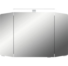 Armoire de toilette à trois portes avec éclairage