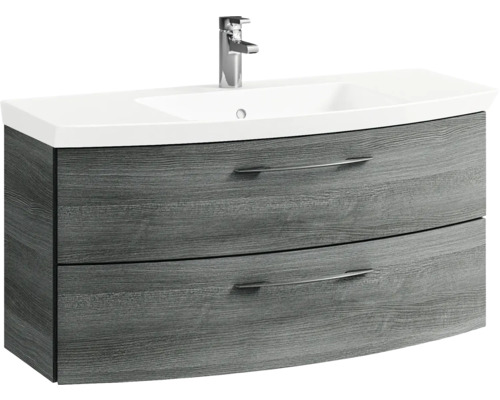 Waschtischunterschrank mit zwei Schubladen und Waschbecken