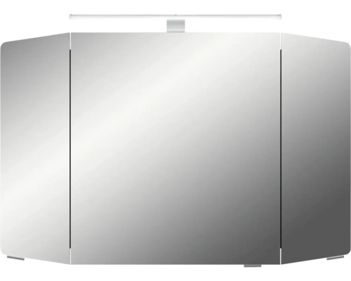 Spiegelschrank mit Beleuchtung und drei Türen