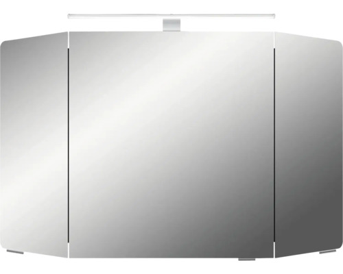 Armoire de toilette avec trois portes et éclairage