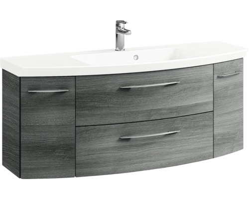 Meuble sous-lavabo avec deux tiroirs et lavabo